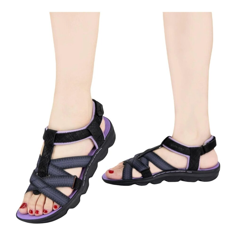 Jsport Women 9 Kaia Ankle Strap Sandal Open Toe Terra Traction Water-ready Shoes